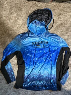 Koofin Blue Fishing Hoodie